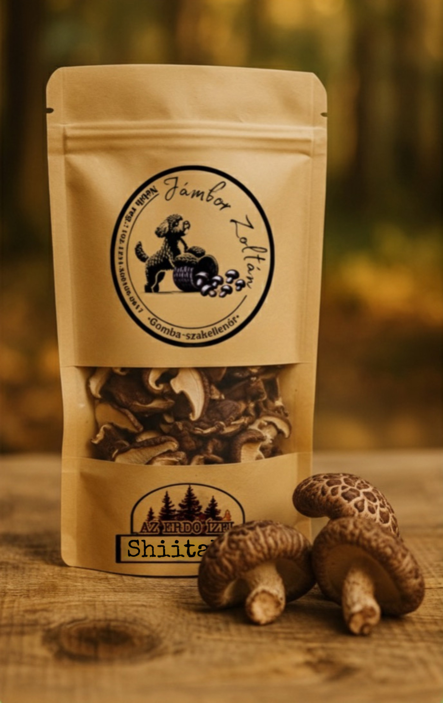 Szárított shiitake gomba